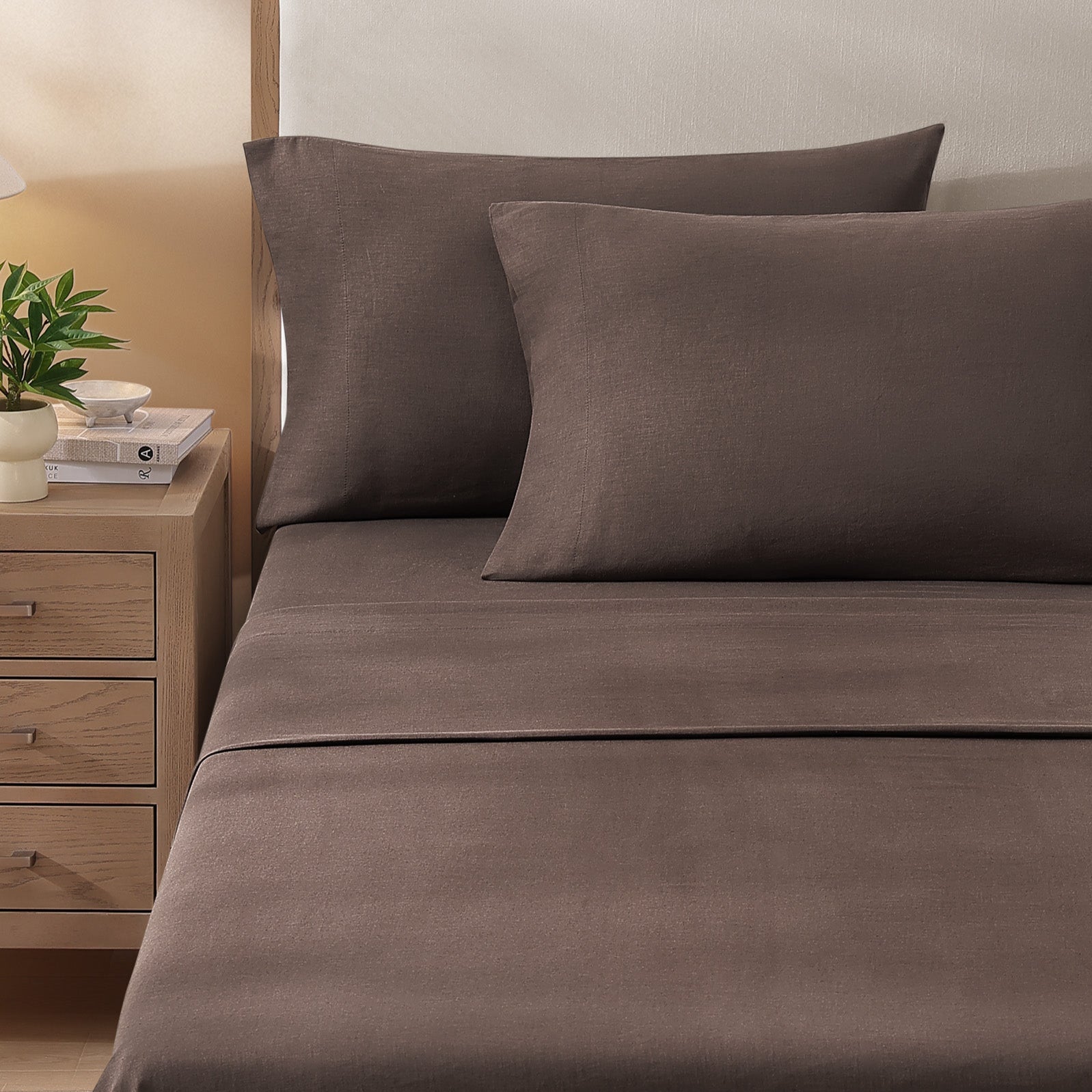 pure parima egyptian cotton european linen sheet set earth