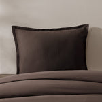 pure parima egyptian cotton european linen sham earth