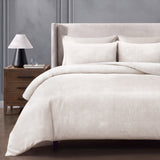 pure parima textured velvet duvet cover ecru