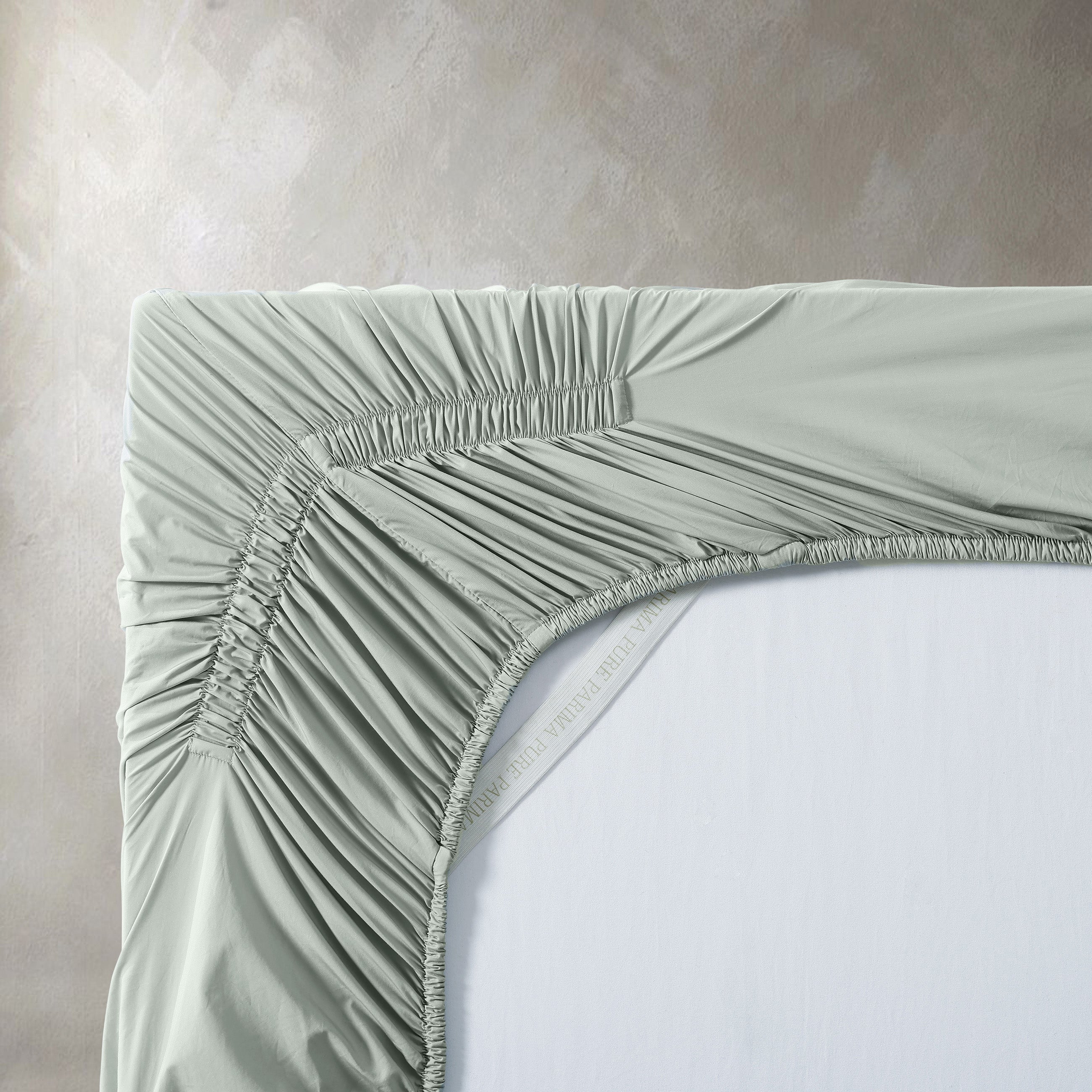 pure parima mist adjustable fitted sheet detail
