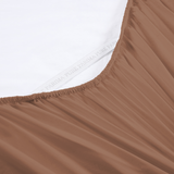 Pure Parima Egyptian Cotton Sheets Sateen Fitted Sheet#color_canyon
