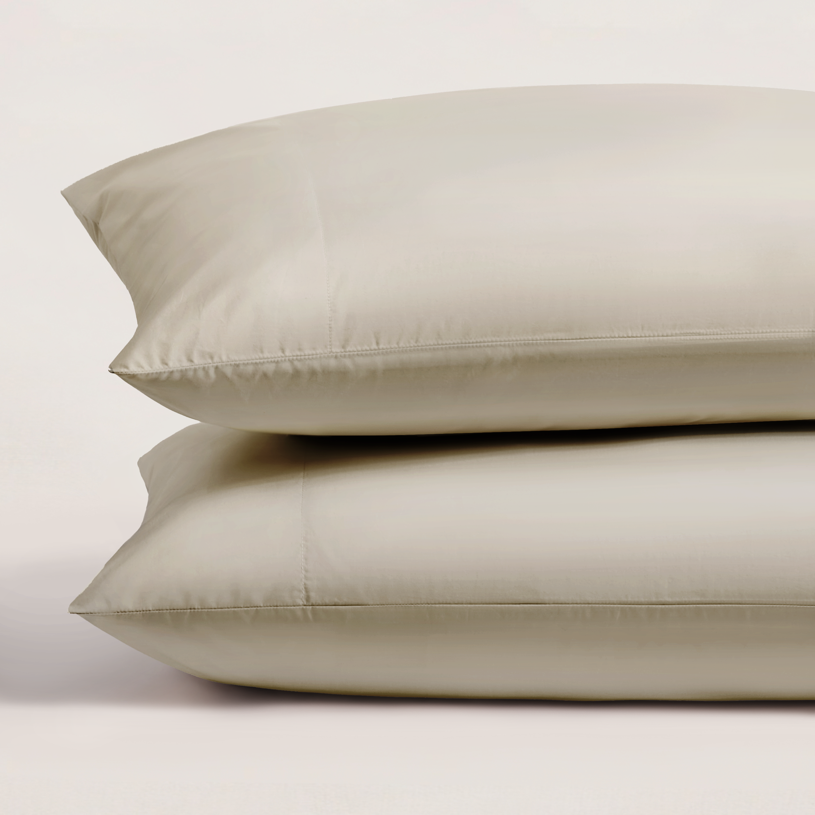 pure parima egyptian cotton ultra percale pillowcase set flax