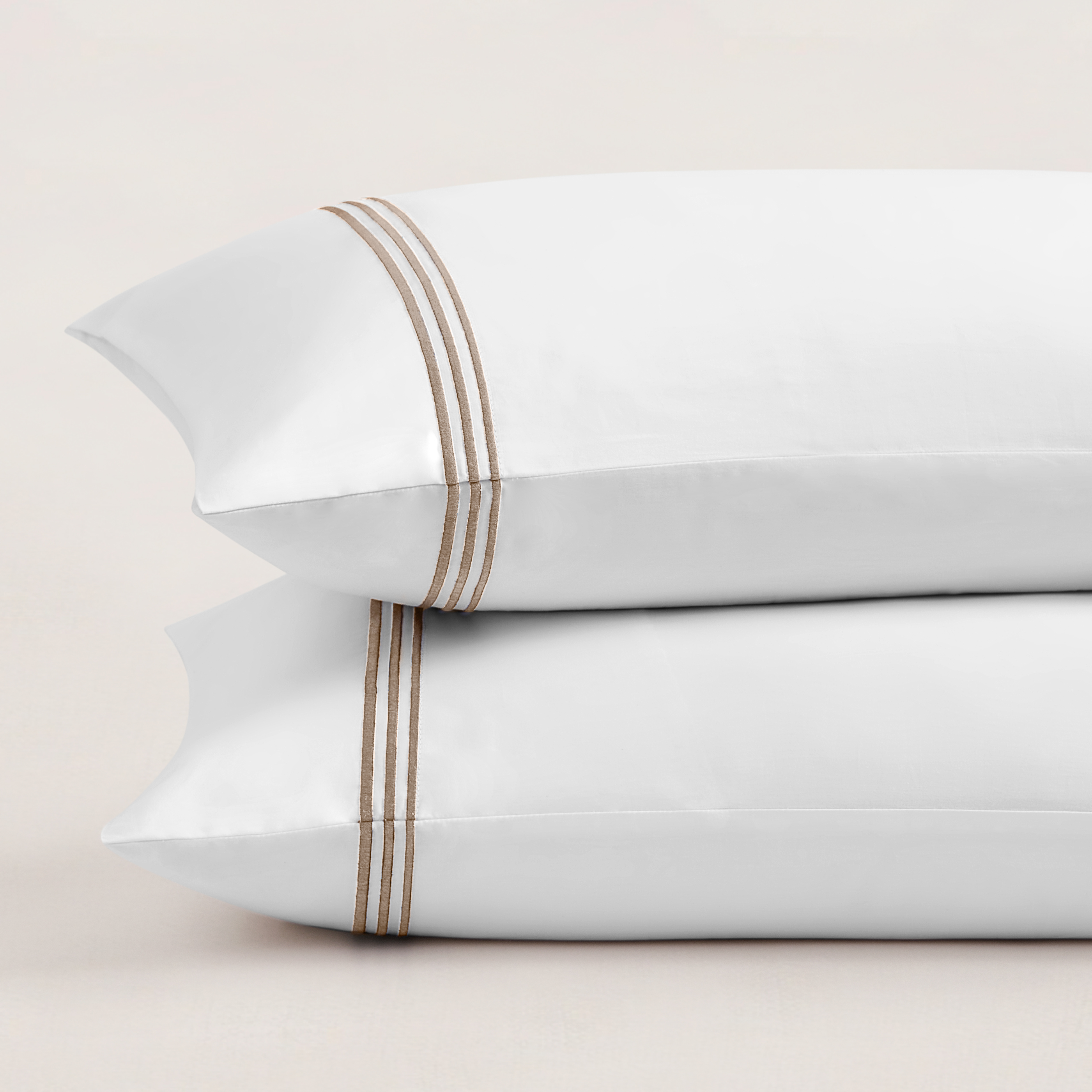 pure parima egyptian cotton triple luxe sateen pillowcase gold