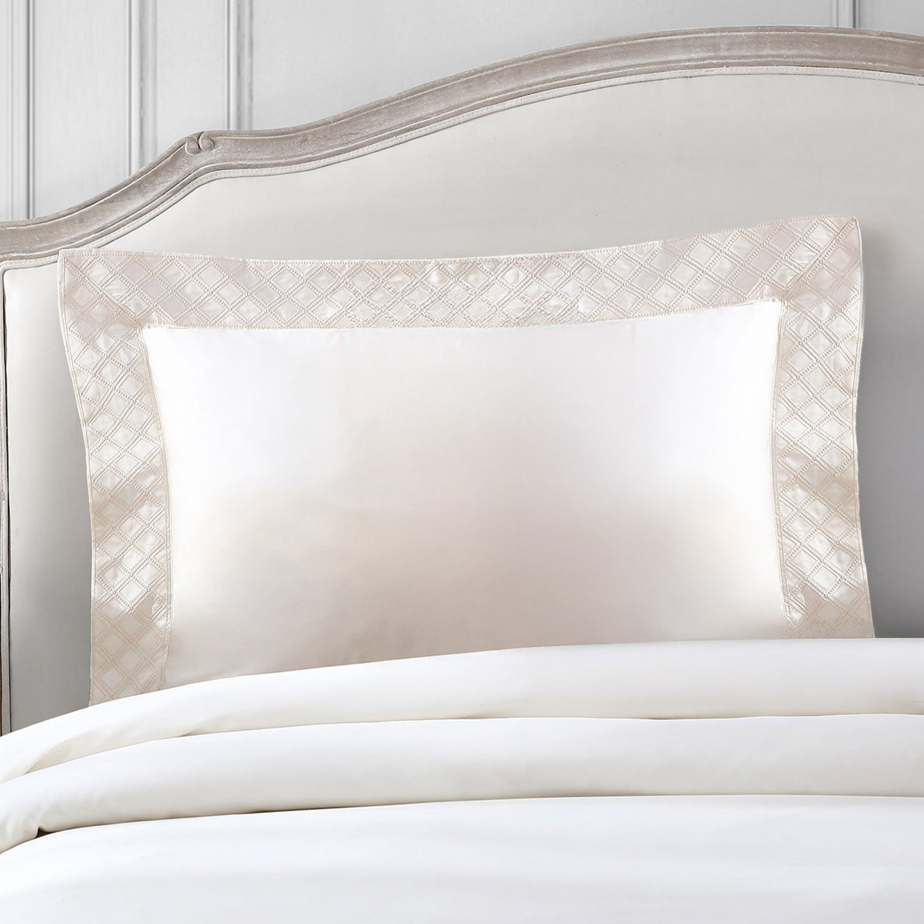 pure parima egyptian cotton hira sham ivory