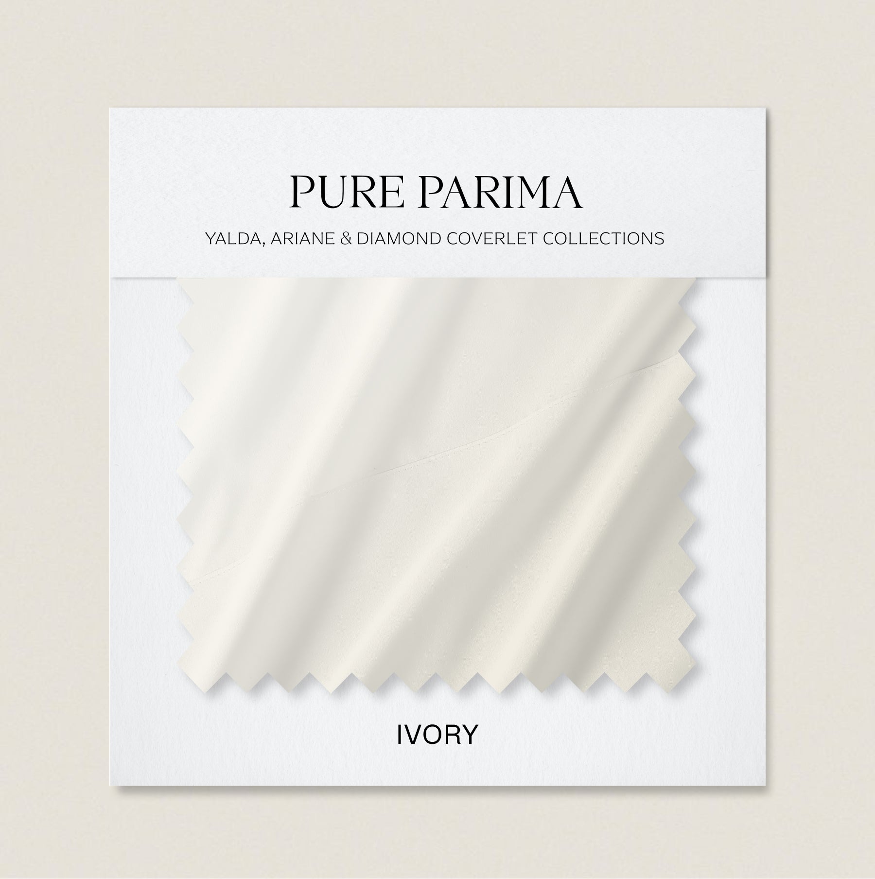 signature sateen swatch ivory