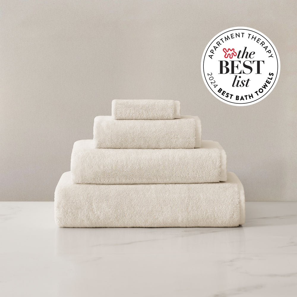 pure parima egyptian cotton plush towels ivory