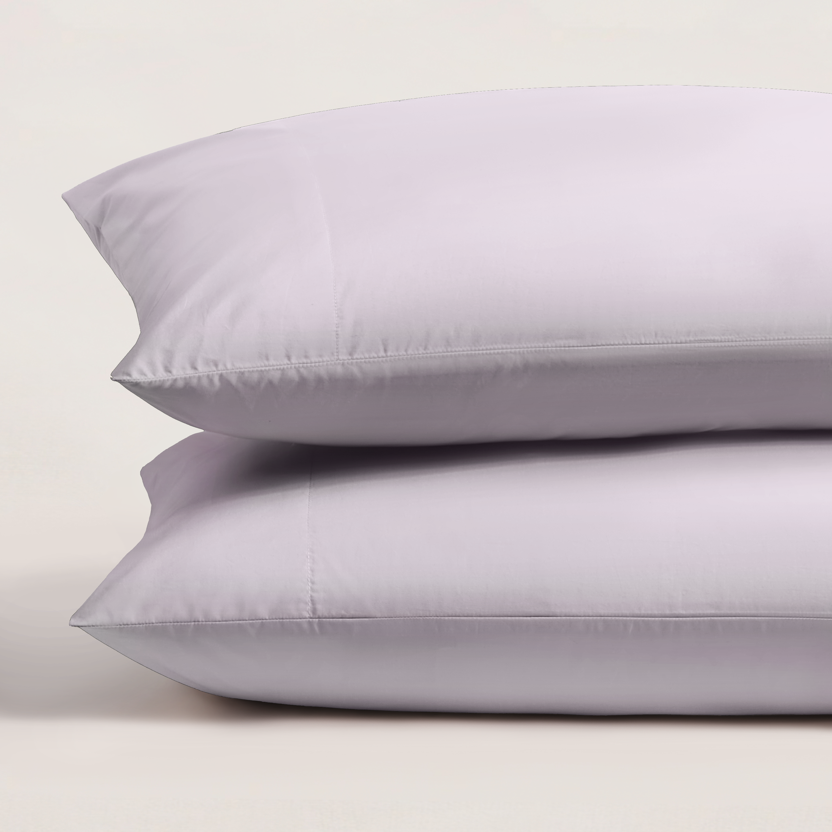 pure parima egyptian cotton ultra percale pillowcase set lilac