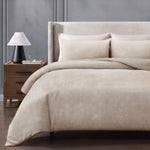pure parima textured velvet duvet cover linen