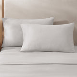 pure parima egyptian cotton european linen pillowcase set#color_moon