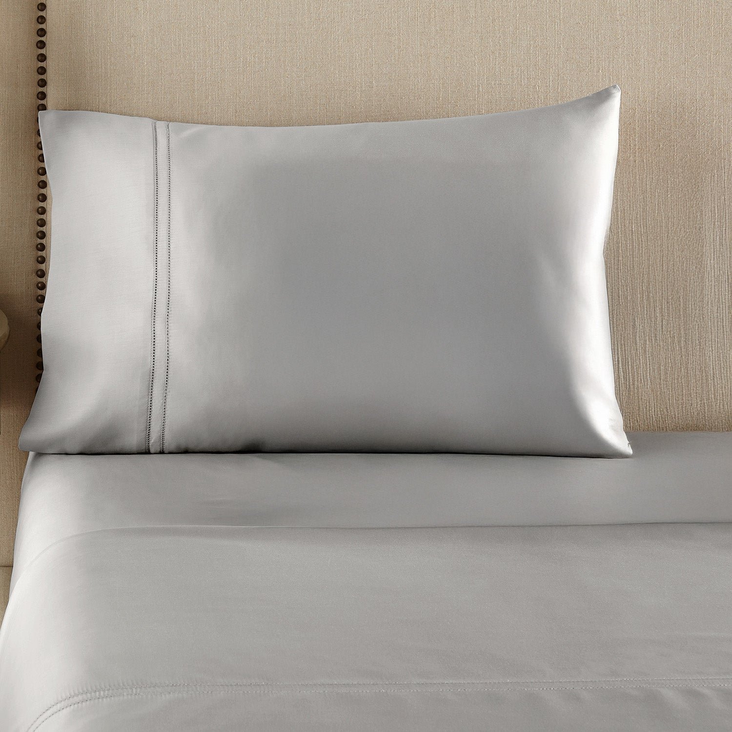 pure parima egyptian cotton yalda pillowcase grey