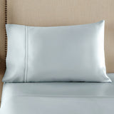 pure parima egyptian cotton yalda pillowcase icy blue