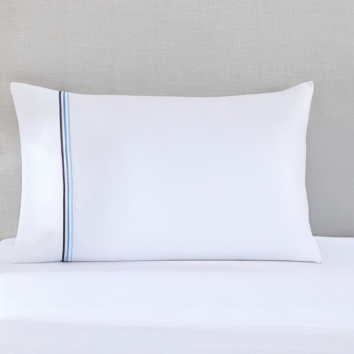 pure parima egyptian cotton triple luxe sateen pillowcase ocean