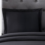 pure parima egyptian cotton ultra percale sham carbon