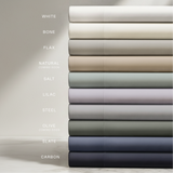 pure parima egyptian cotton ultra percale sheet stack