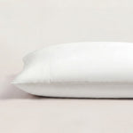 pure parima egyptian cotton single ultra percale pillowcase white