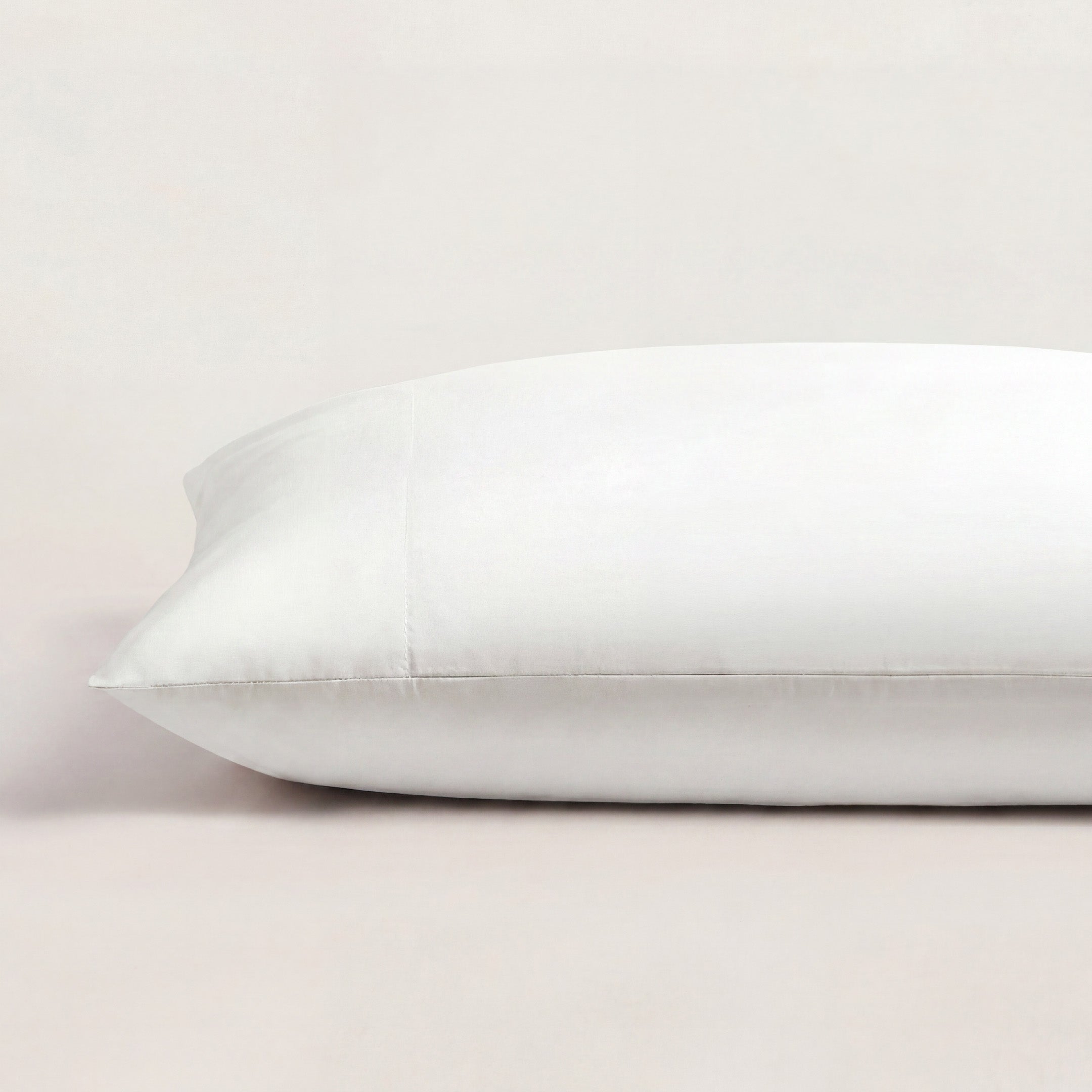 pure parima egyptian cotton single ultra percale pillowcase white