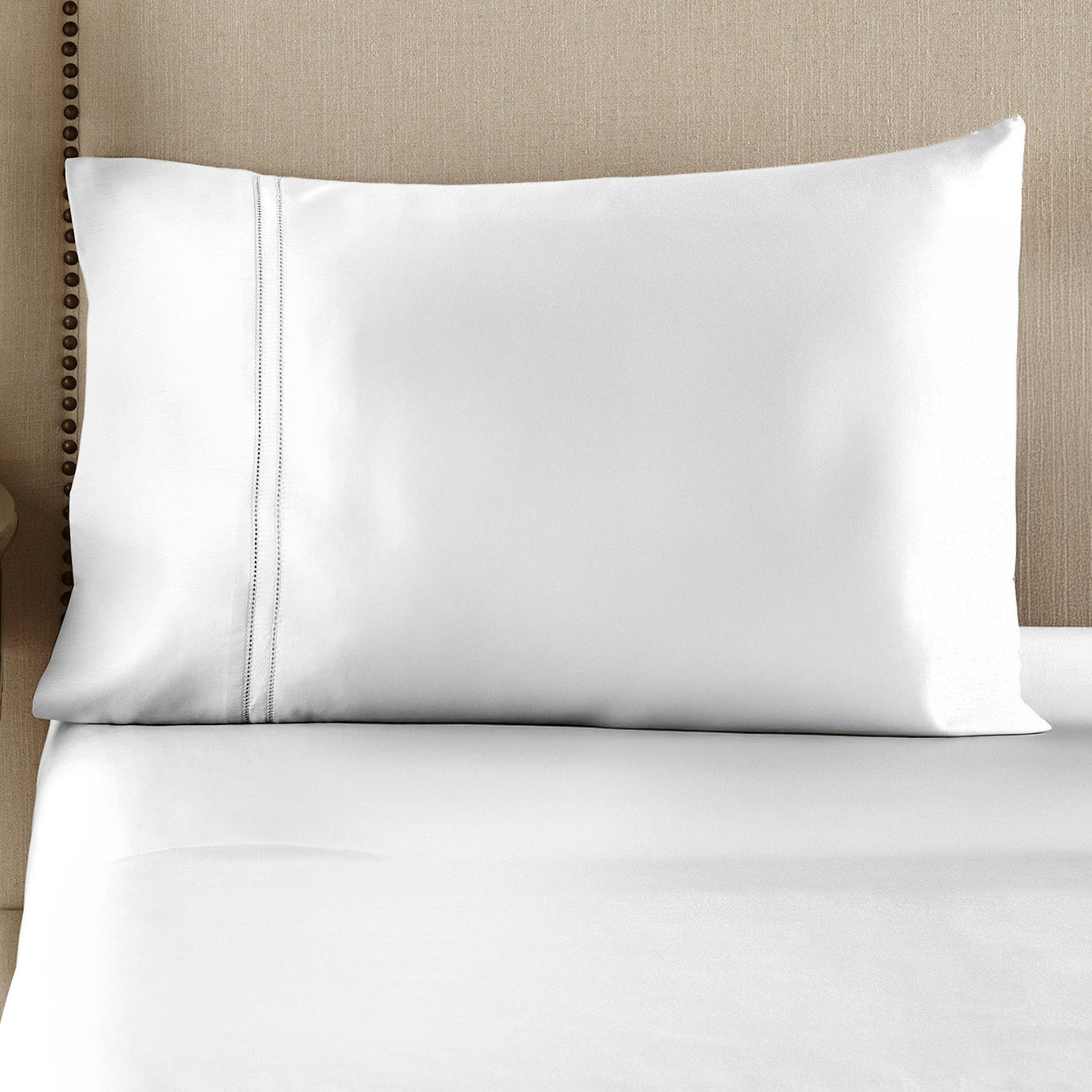 pure parima egyptian cotton yalda pillowcase white