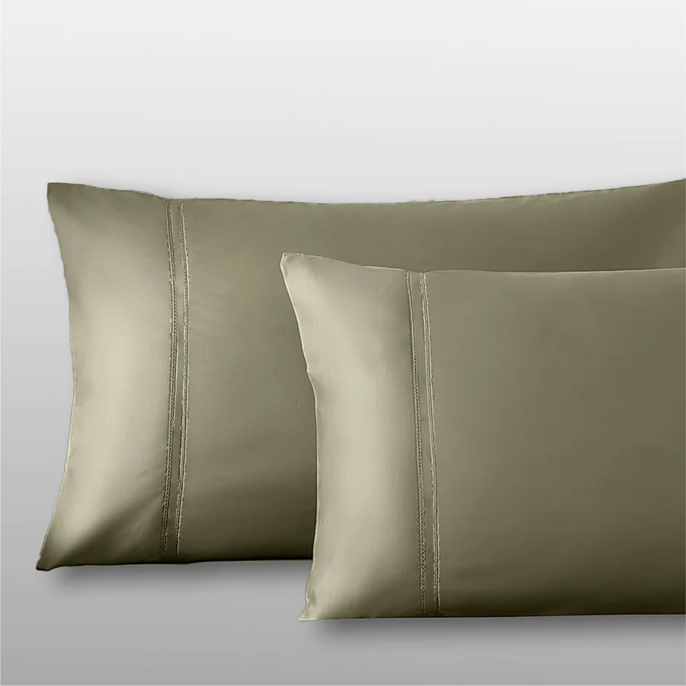  Pure Parima Egyptian Cotton Sheets Yalda Pillowcase Set#color_olive