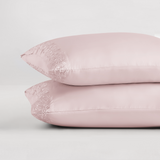 pure parima egyptian cotton ariane pillowcase set pink