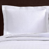 pure parima egyptian cotton diamond quilted coverlet sham white
