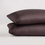 pure parima egyptian cotton ariane pillowcase set raisin