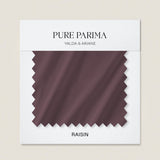 signature sateen swatch raisin