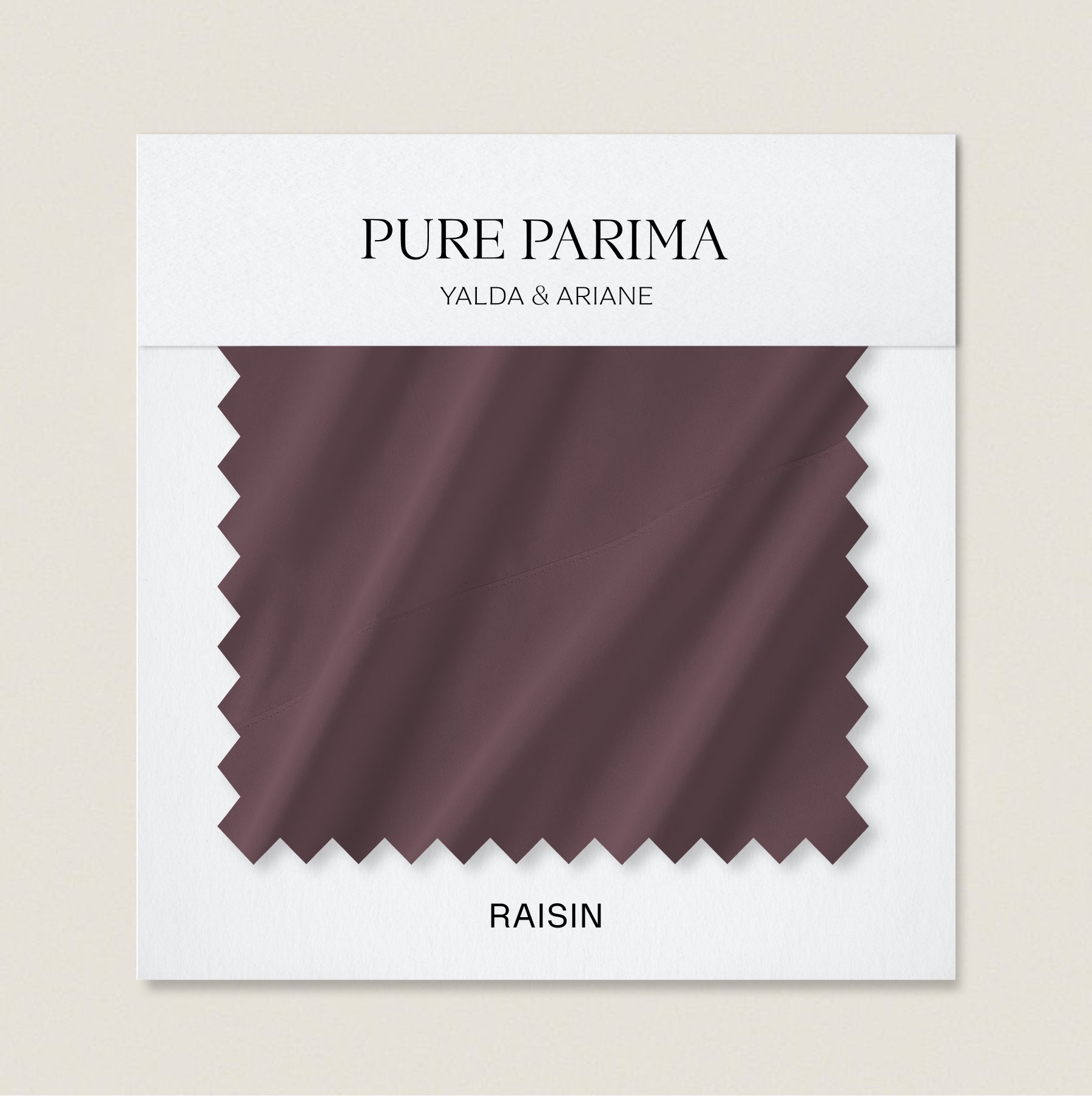 signature sateen swatch raisin