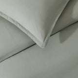 pure parima egyptian cotton european linen duvet cover set sage
