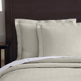 pure parima egyptian cotton diamond quilted coverlet sham set linen