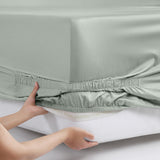 Silken Sateen Sheet Set Pure Parima Tencel Egyptian Cotton Silk#color_mist