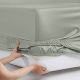 Silken Sateen Sheet Set Pure Parima Tencel Egyptian Cotton Silk#color_mist