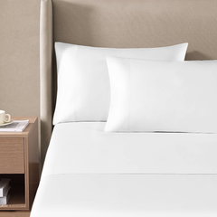 Silken Sateen Sheet Set Pure Parima Tencel Egyptian Cotton Silk#color_pearl