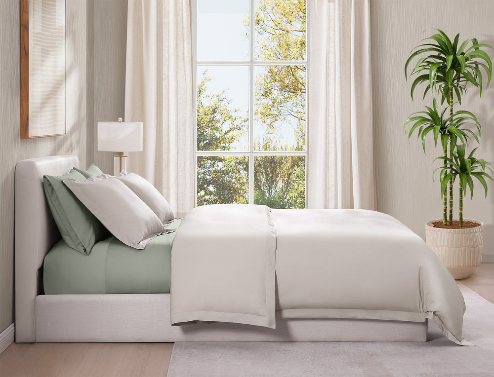 Silken Sateen Sheet Set Pure Parima Tencel Egyptian Cotton Silk#color_mist