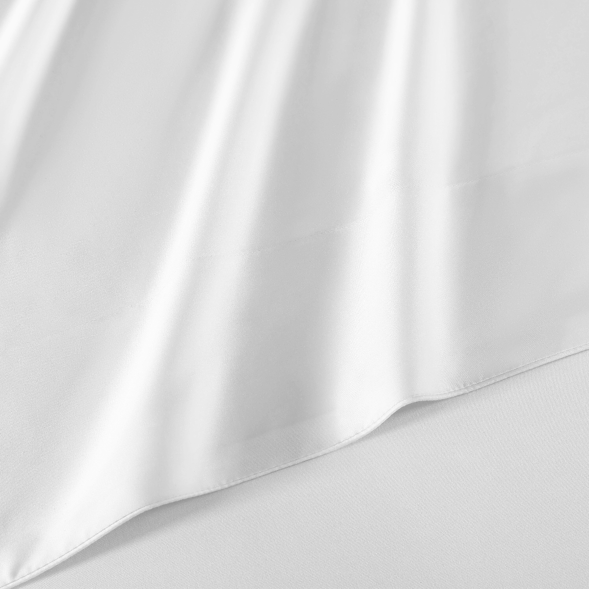 Silken Sateen Sheet Set Pure Parima Tencel Egyptian Cotton Silk#color_pearl