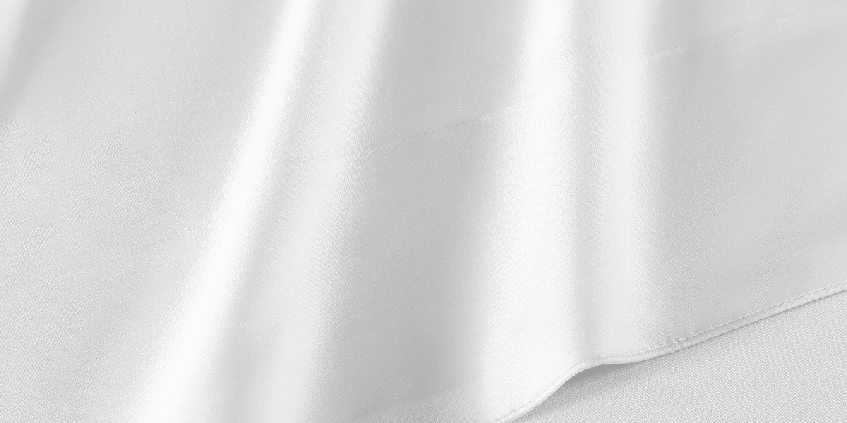 Silken Sateen Sheet Set Pure Parima Tencel Egyptian Cotton Silk#color_pearl