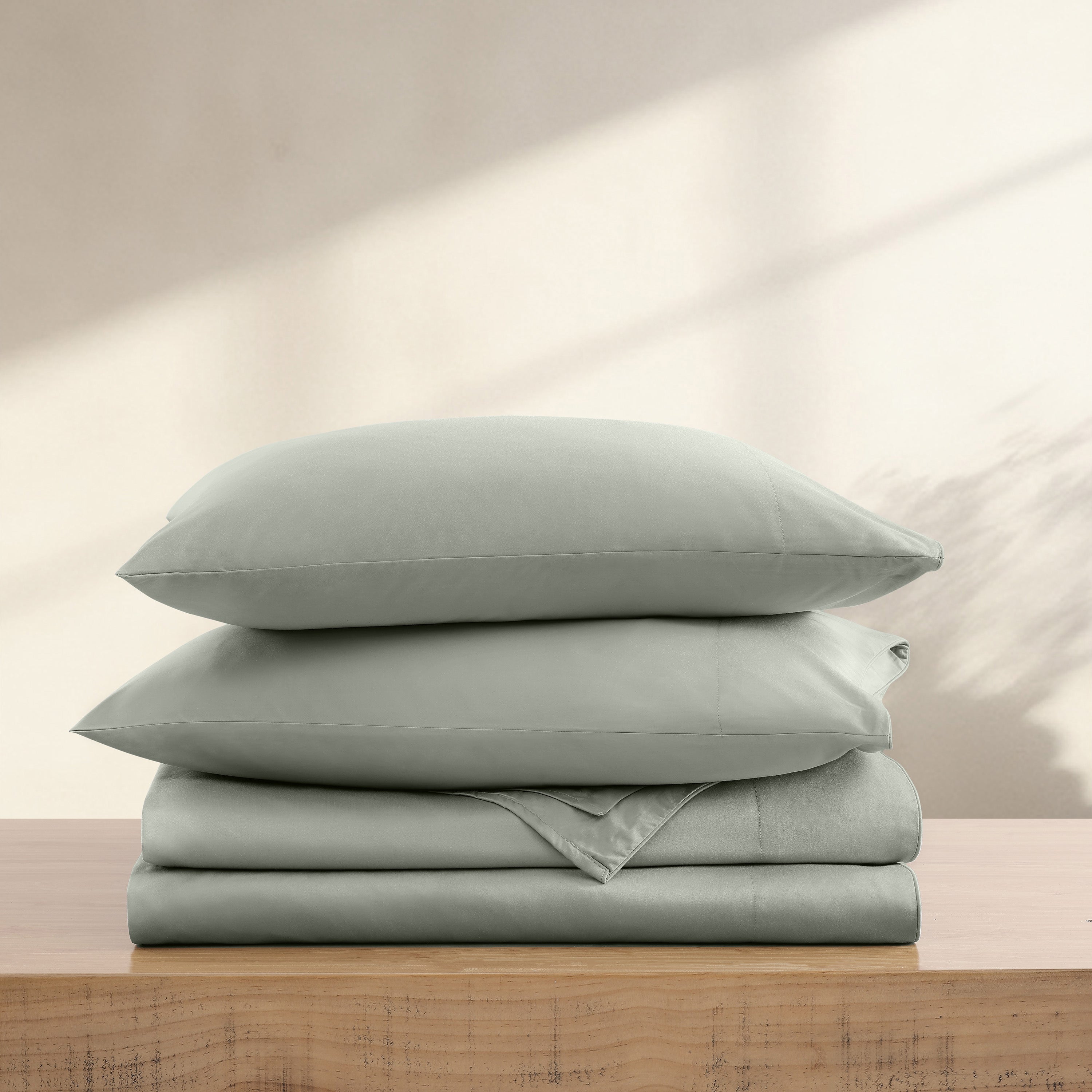 Silken Sateen Sheet Set Pure Parima Tencel Egyptian Cotton Silk#color_mist