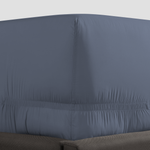 pure parima egyptian cotton fitted sheet ultra percale slate