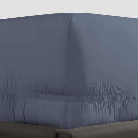 pure parima egyptian cotton fitted sheet ultra percale slate