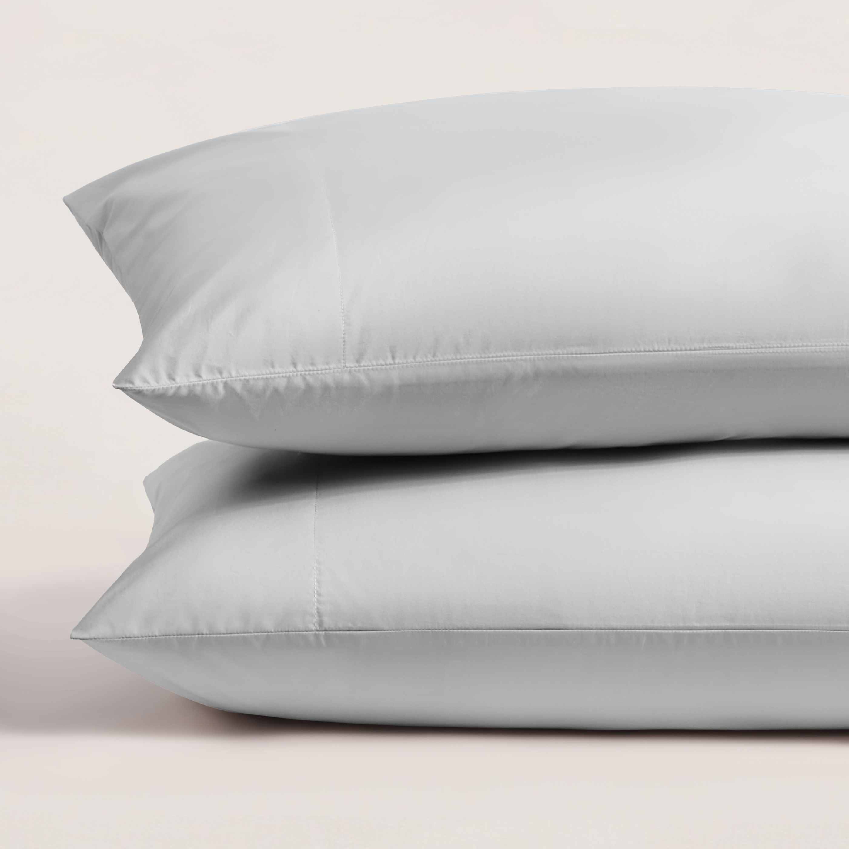 pure parima egyptian cotton ultra percale pillowcase set steel