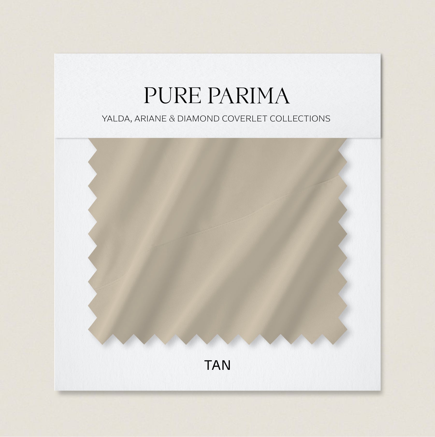 signature sateen swatch tan