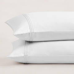 pure parima egyptian cotton triple luxe sateen pillowcase set arctic