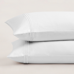 pure parima egyptian cotton triple luxe sateen pillowcase arctic