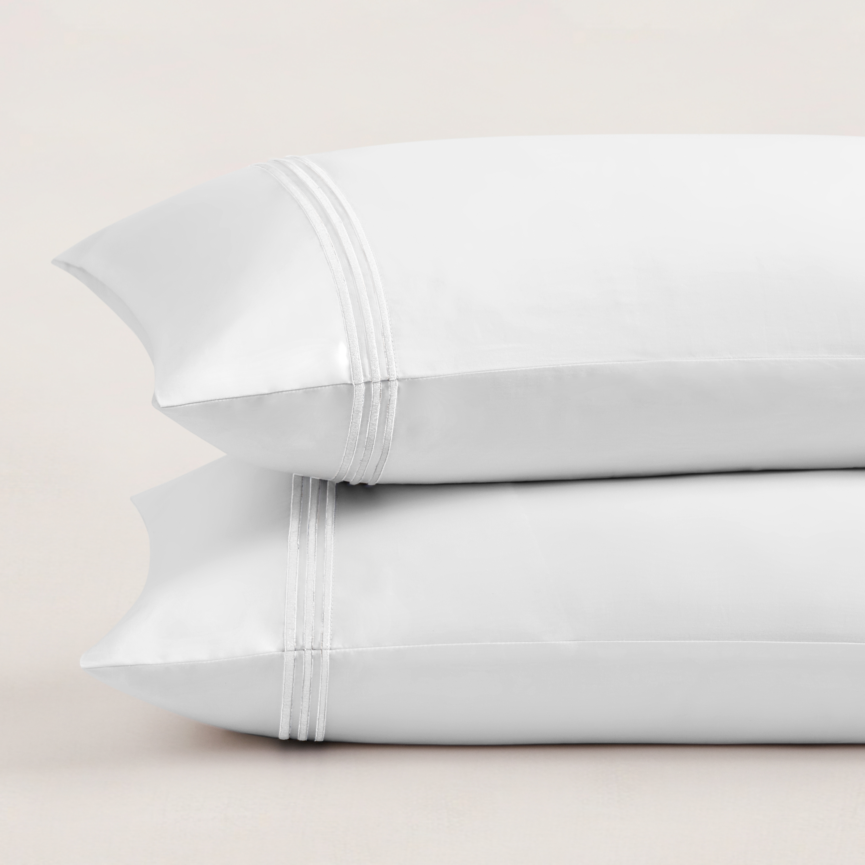 pure parima egyptian cotton triple luxe sateen pillowcase arctic