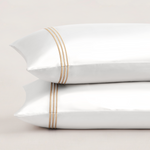 pure parima egyptian cotton pillowcase set triple luxe sateen gold