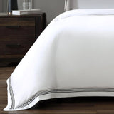 pure parima egyptian cotton triple luxe sateen duvet cover black