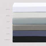 Pure Parima Egyptian Cotton Sheets Ultra Percale Fitted Sheet#color_carbon