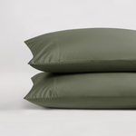 pure parima egyptian cotton ultra percale pillowcase olive