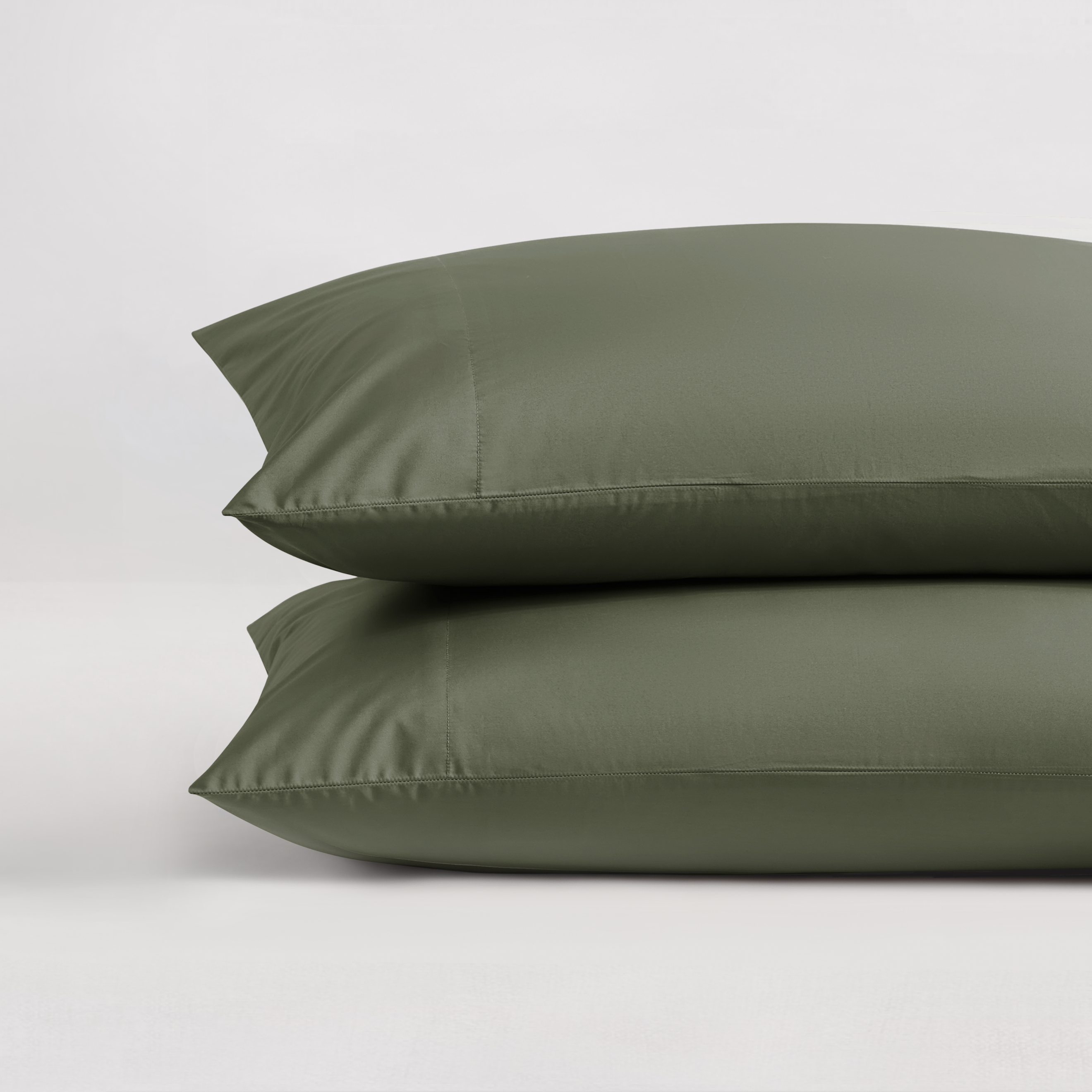 pure parima egyptian cotton ultra percale pillowcase olive