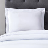 pure parima egyptian cotton ultra percale sham white