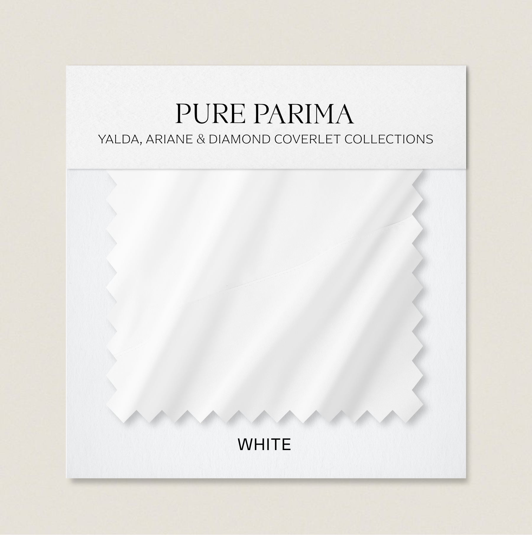 signature sateen swatch white